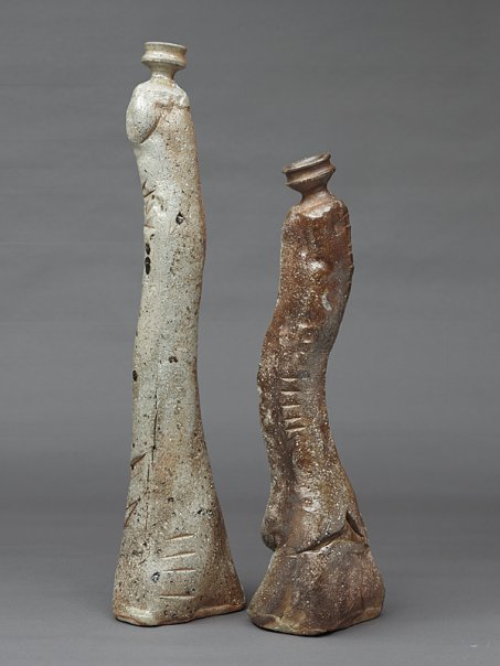 Woodfired bottles.  32" and 26"  Houston,TX 2005